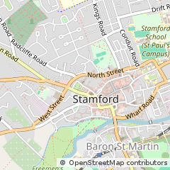 Map of Stamford, Lincolnshire