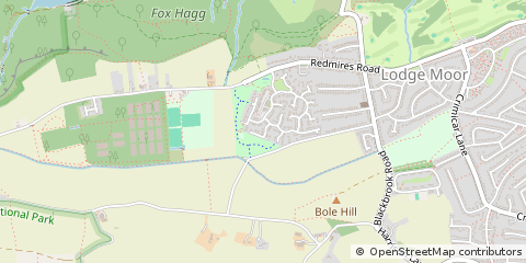 Map of Sheffield, South Yorkshire