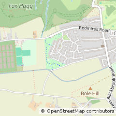 Map of Sheffield, South Yorkshire