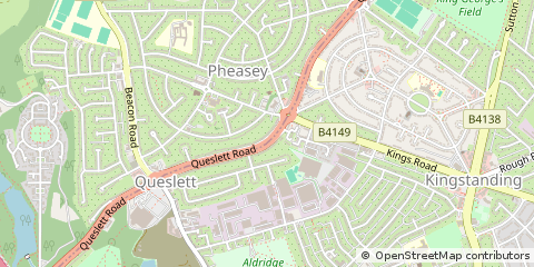 Map of Birmingham, West Midlands