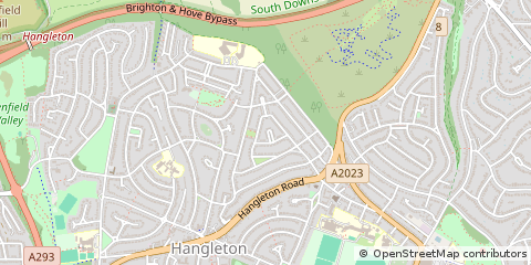 Map of Hove, East Sussex