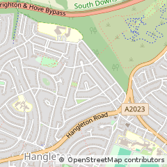 Map of Hove, East Sussex