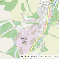 Map of Denby, Derbyshire