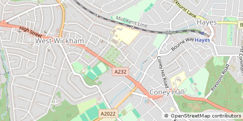 Map of West Wickham