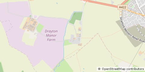 Map of Stratford-Upon-Avon, Warwickshire