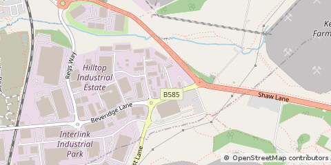 Map of Coalville, Leicestershire