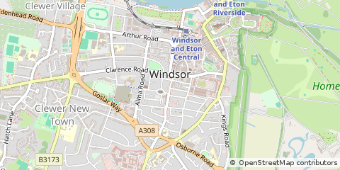 Map of Windsor, Berkshire