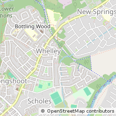 Map of Wigan, Lancashire