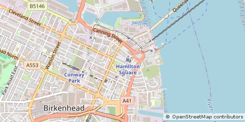 Map of Birkenhead, Wirral