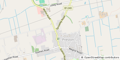 Map of Preston, East Riding of Yorkshire
