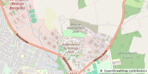 Map of Stafford, Staffordshire
