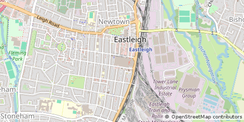 Map of Eastleigh, Hampshire
