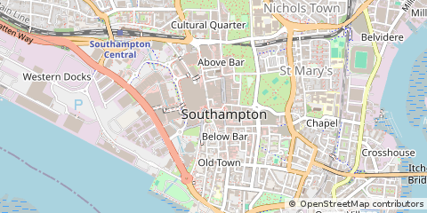 Map of Southampton