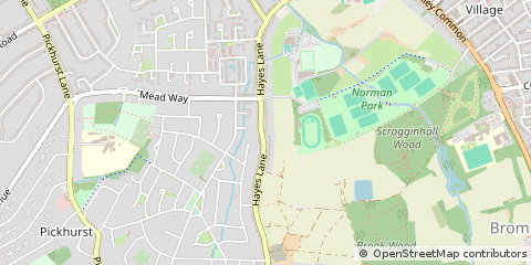 Map of Bromley, Kent