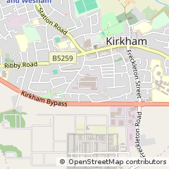 Map of Preston, Lancashire