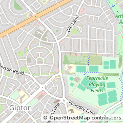 Map of Leeds, West Yorkshire