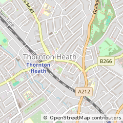 Map of Thornton Heath