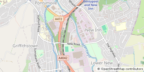 Map of Pontypool