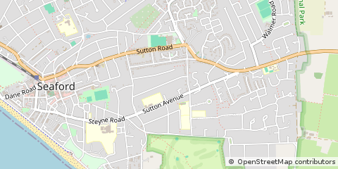 Map of Seaford, East Sussex