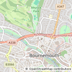Map of Bournemouth, Dorset