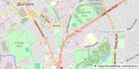 Map of Stoke-on-Trent