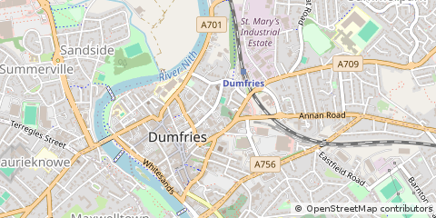 Map of Dumfries