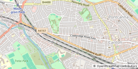 Map of South Glamorgan