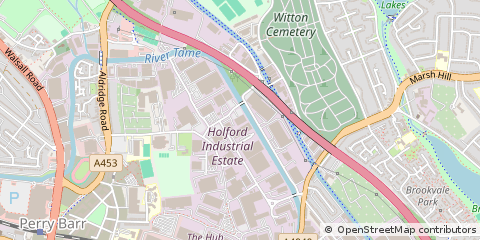 Map of Holford, Birmingham