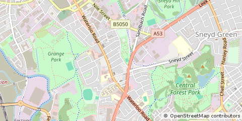 Map of Stoke-on-Trent, Staffs