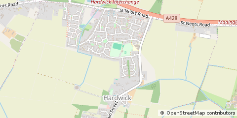 Map of Cambridge, Cambridgeshire