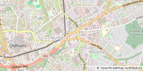 Map of Oldham