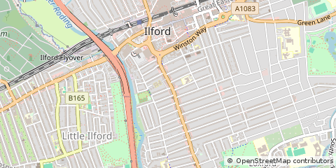 Map of Ilford, London
