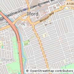 Map of Ilford, London