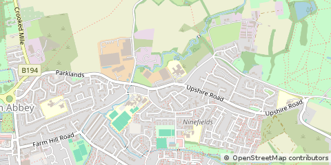Map of Waltham Abbey