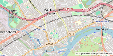 Map of Brentford, Middlesex