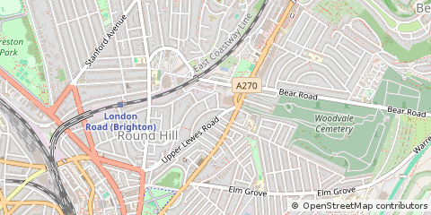 Map of Brighton, East Sussex