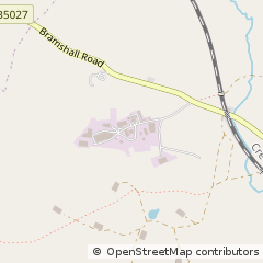 Map of Uttoxeter, Staffordshire