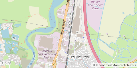 Map of Bridgwater, Somerset