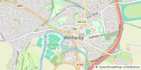 Map of West Yorkshire