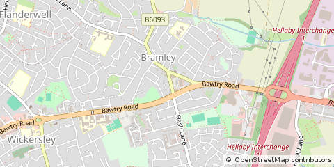 Map of Rotherham