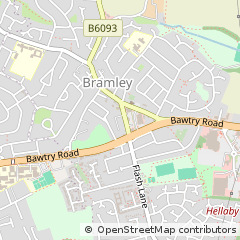 Map of Rotherham