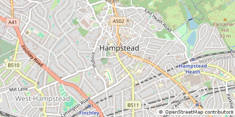 Map of Hampstead