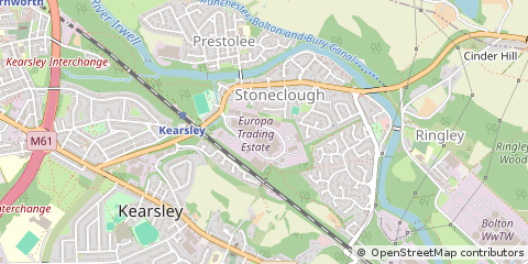 Map of Radcliffe, Manchester