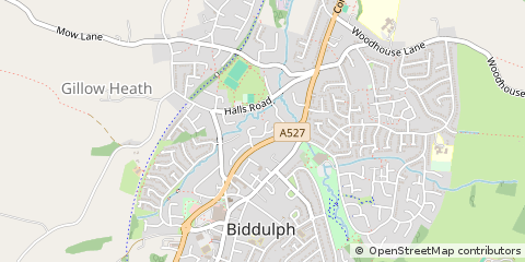Map of Stoke-on-Trent, Staffordshire