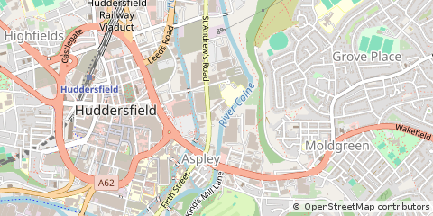 Map of Huddersfield