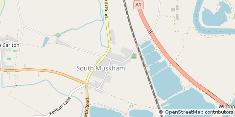 Map of Newark, Notts