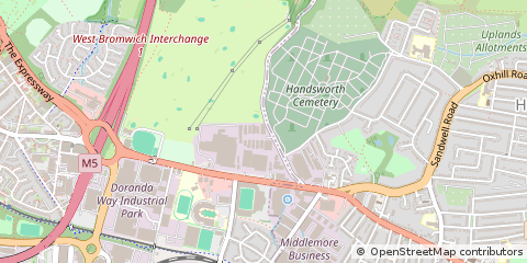Map of Birmingham, West Midlands