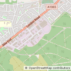 Map of Brandon, Suffolk