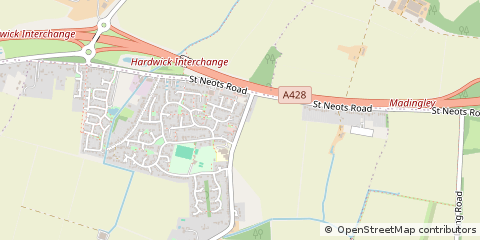 Map of Cambridge, Cambs