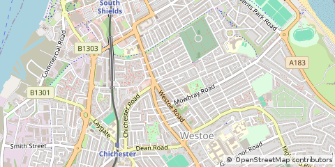 Map of South Shields